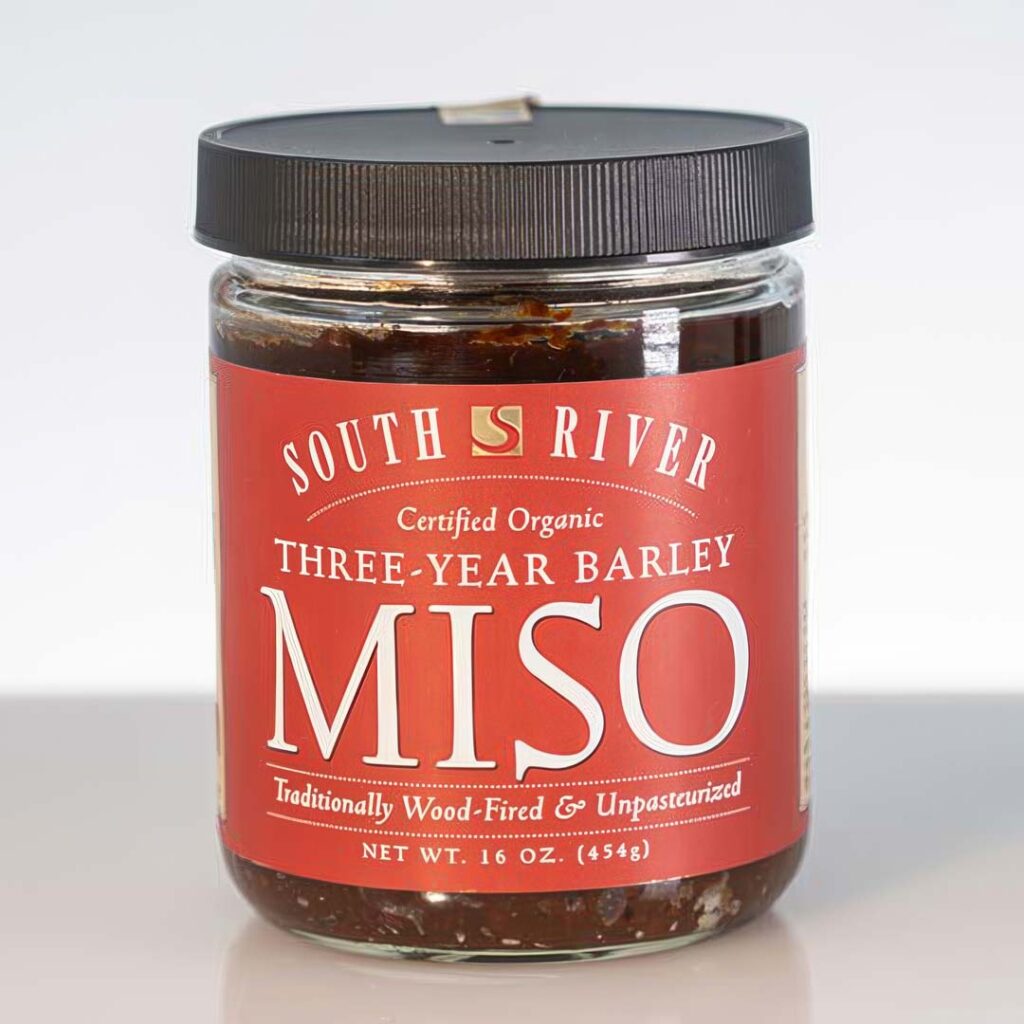 Product shot of South River Miso Company's Organic Three-Year Barley Miso