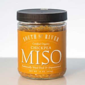 Product shot of South River Miso Company's Chickpea Miso