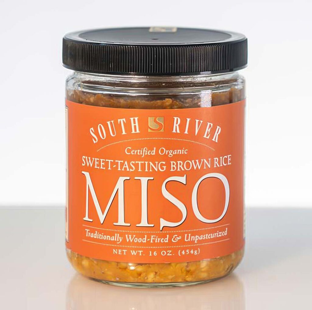 Product shot of South River Miso Company's Organic Sweet-Tasting Brown Rice Miso