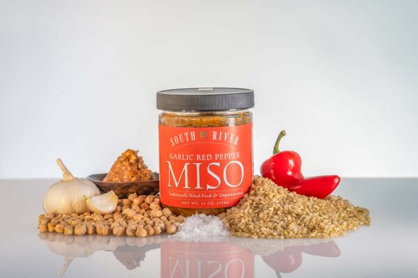 Red Pepper Miso jar with ingredients